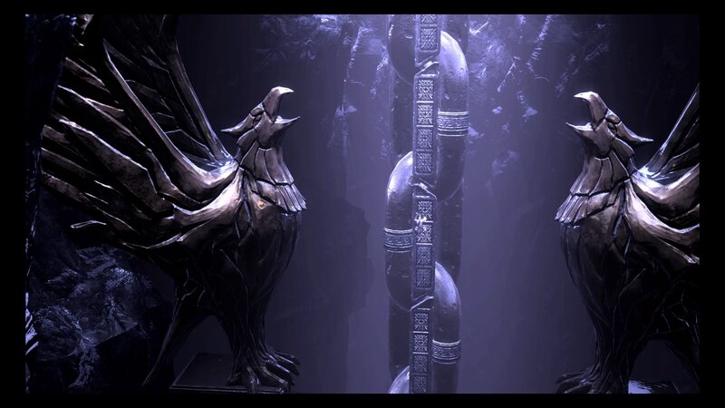 Stone Bird Statues