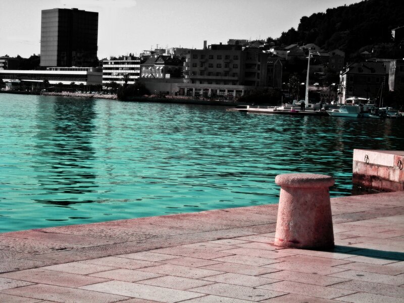 Stone Bollard on Pier