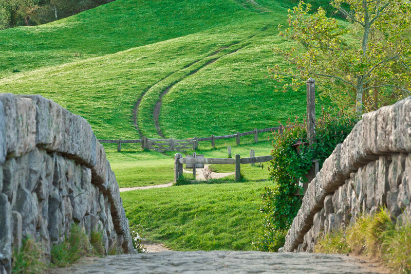 Stone Bridge and Grassy Hill