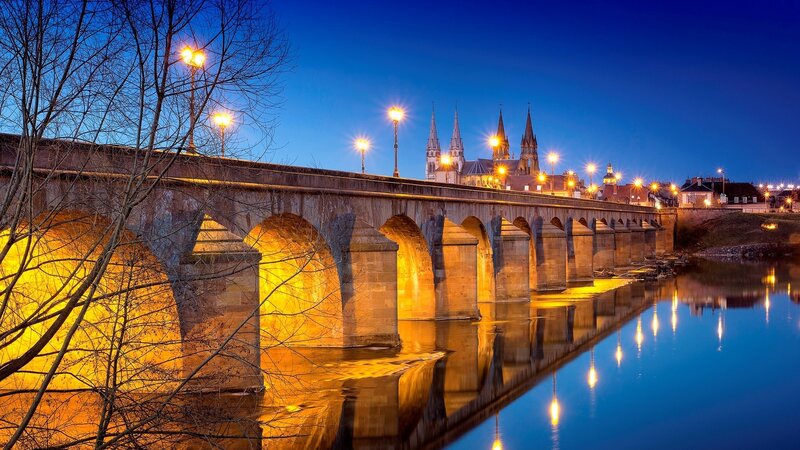 Stone Bridge at Dusk