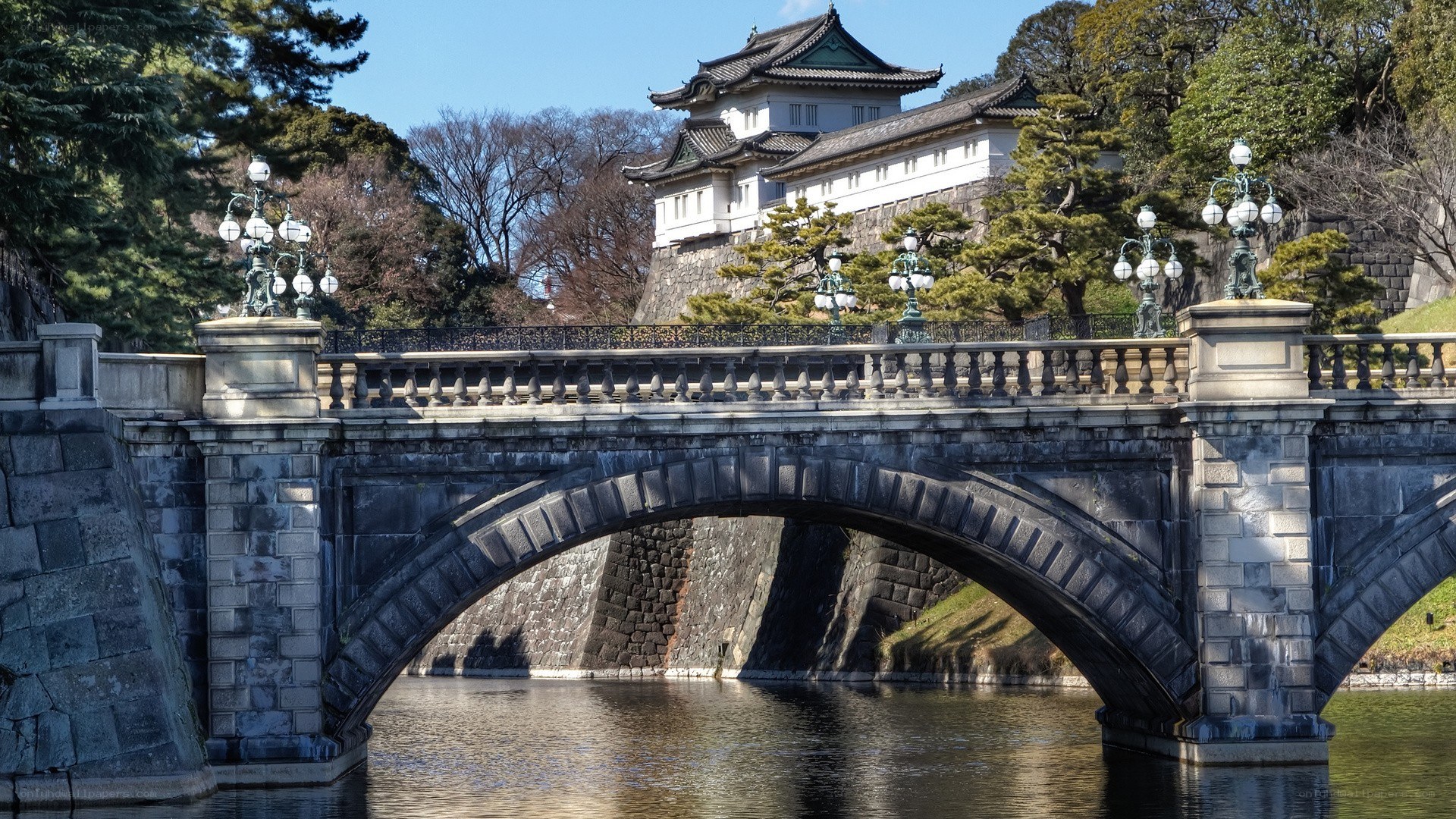Stone bridge at Imperial Palace