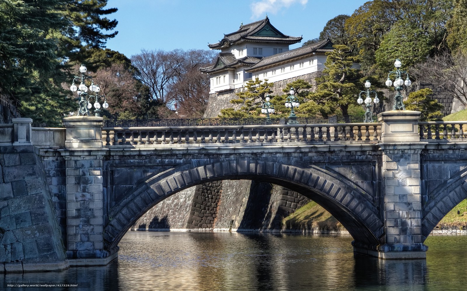 Stone bridge at Imperial Palace
