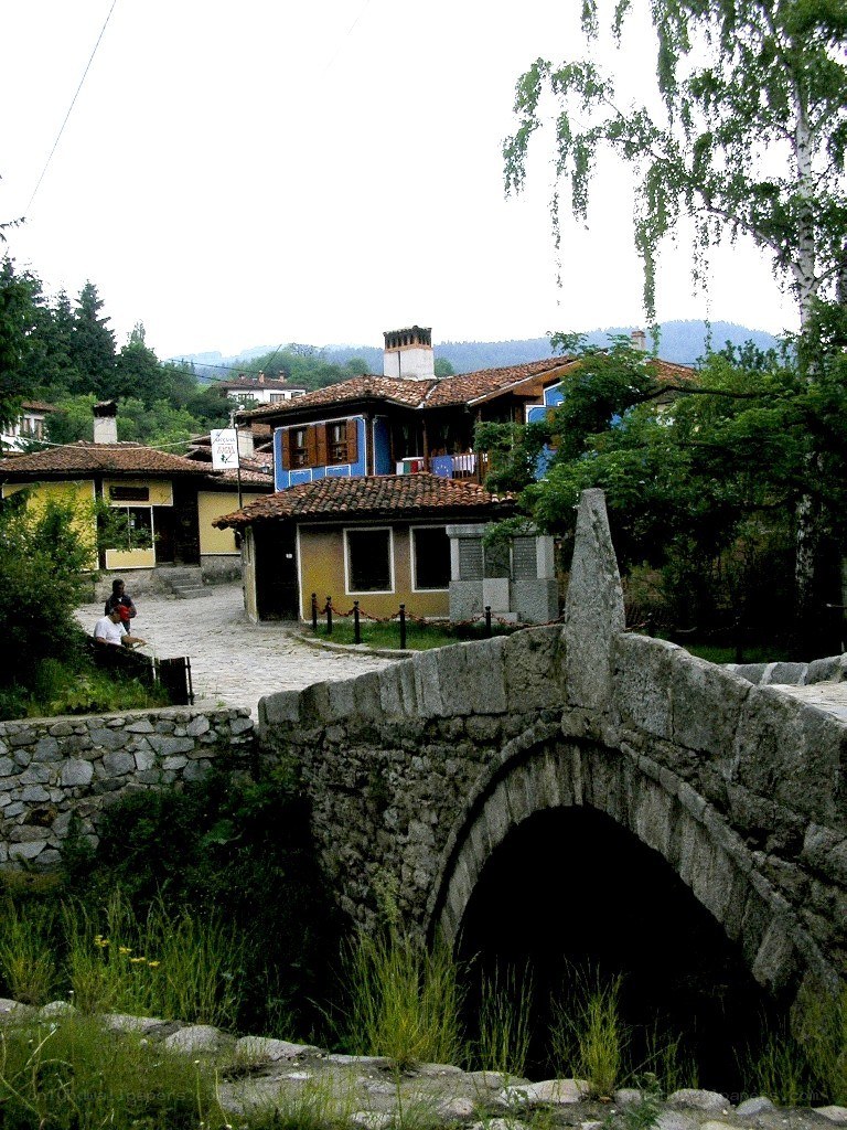 Stone bridge in a village