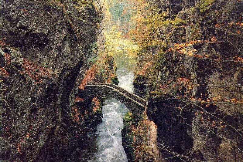 Stone Bridge in Canyon