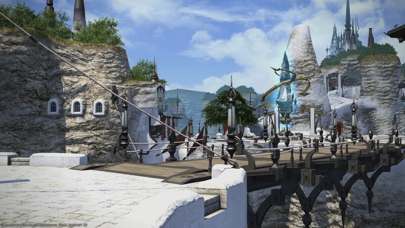 Stone Bridge in Fantasy City