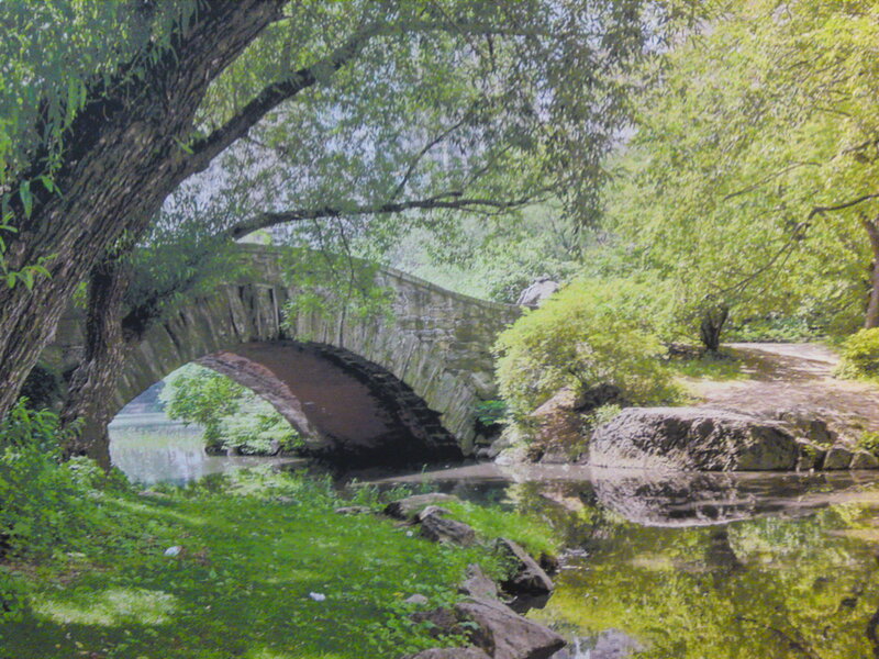 Stone Bridge in Park