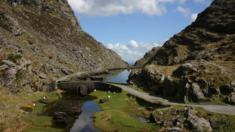 Stone Bridge in Valley — Green