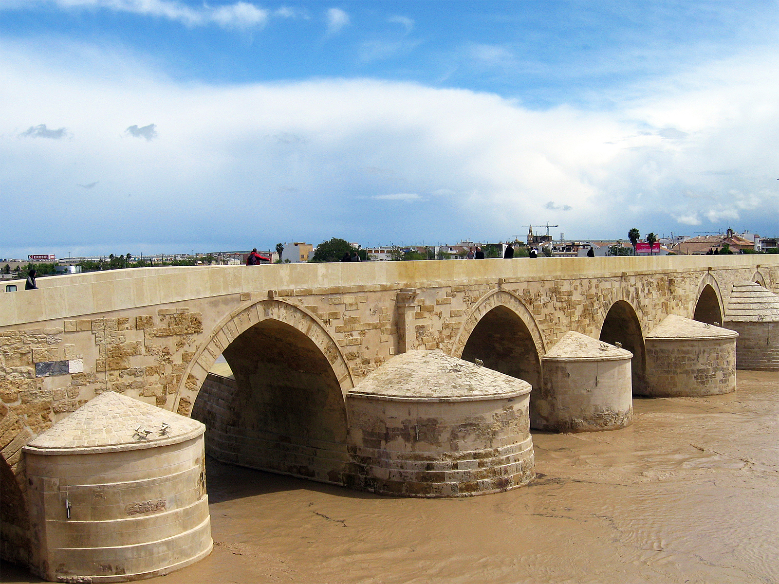 Stone bridge over a river