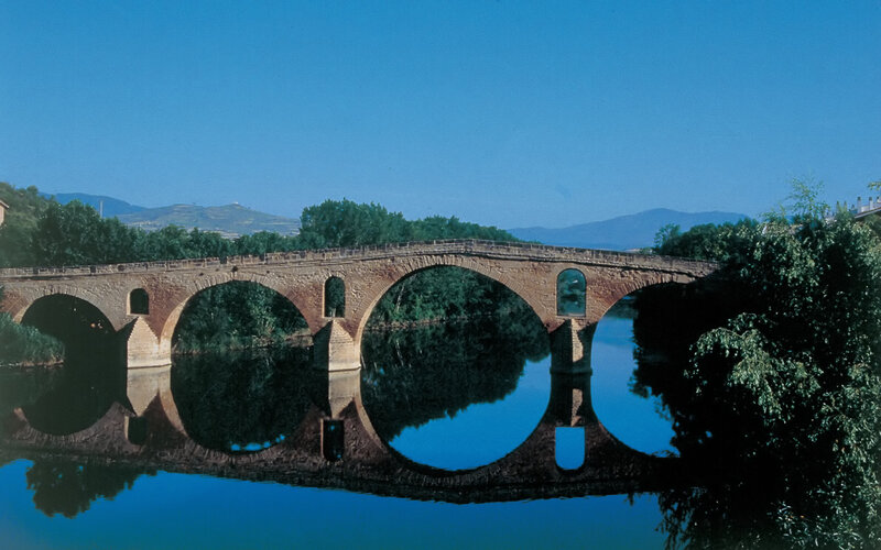 Stone bridge over a river