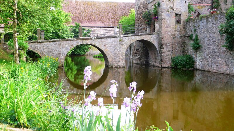 Stone bridge over a river
