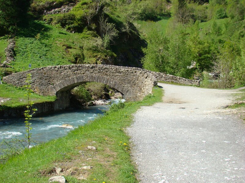 Stone bridge over a river