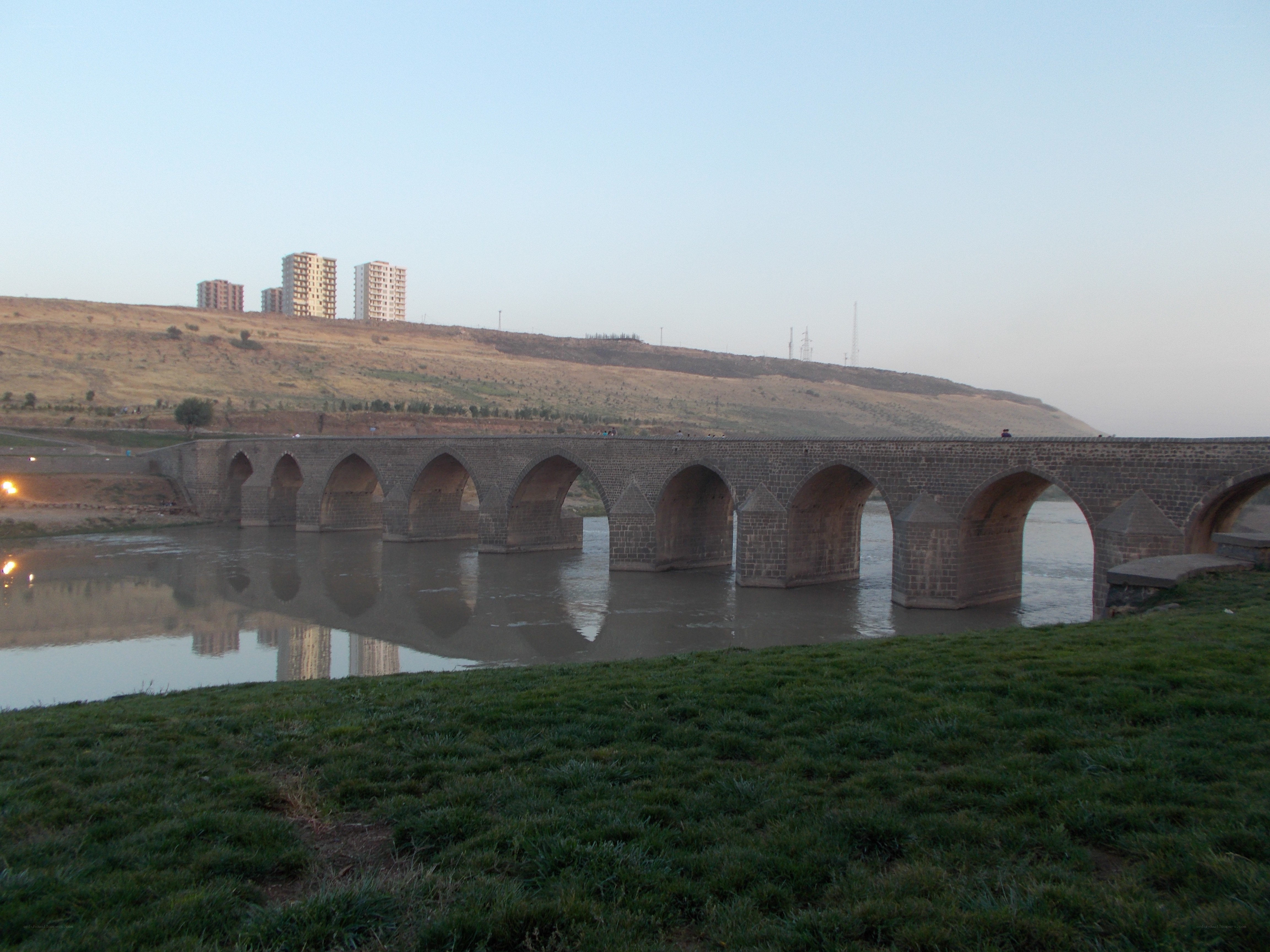 Stone bridge over a river