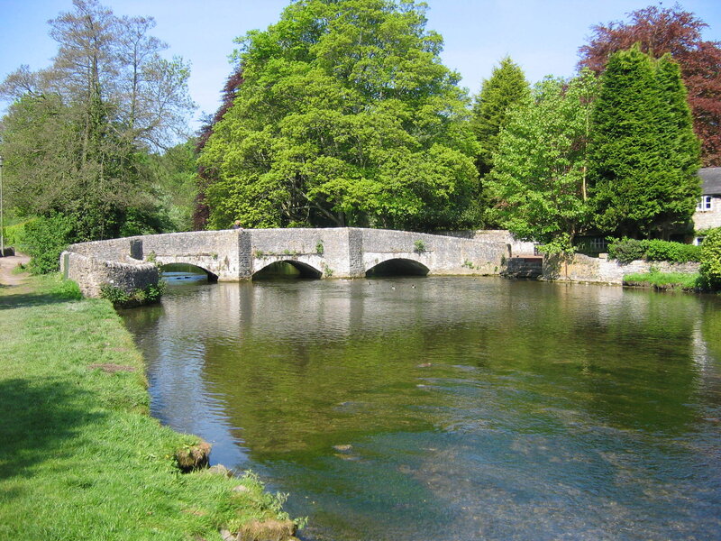 Stone bridge over a river