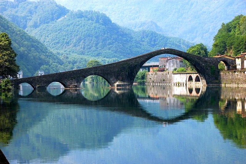 Stone bridge over a river