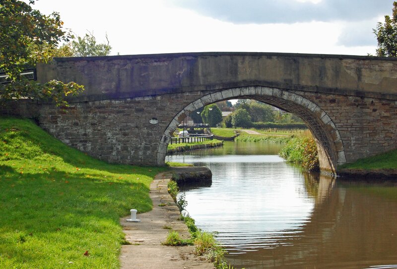 Stone bridge over canal