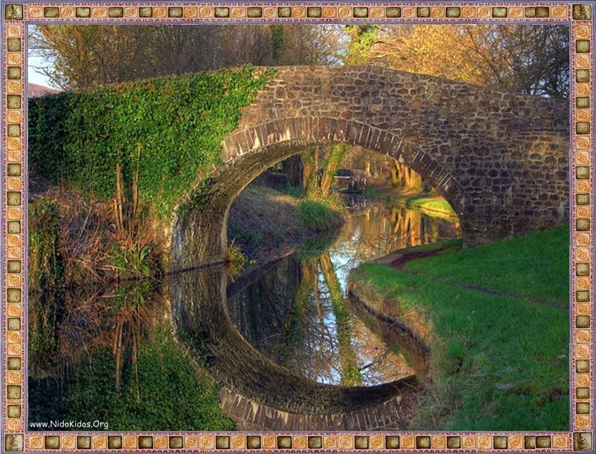Stone bridge over canal