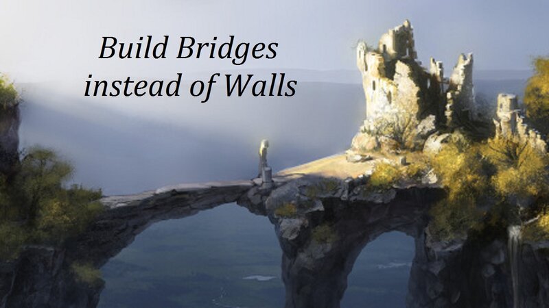 Stone Bridge over Chasm