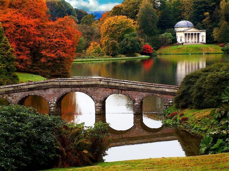 Stone Bridge over Lake