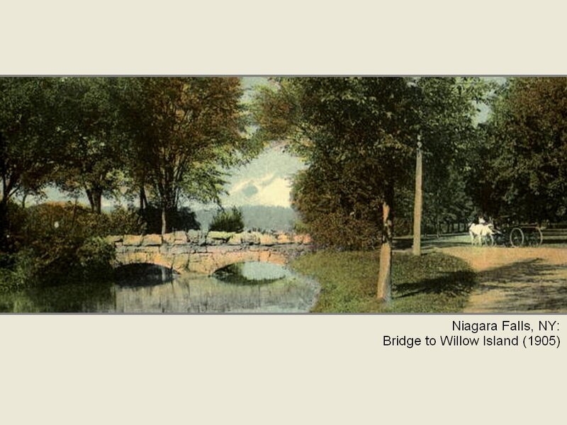 Stone Bridge over Stream — Green, Serene, Afternoon, Illustration