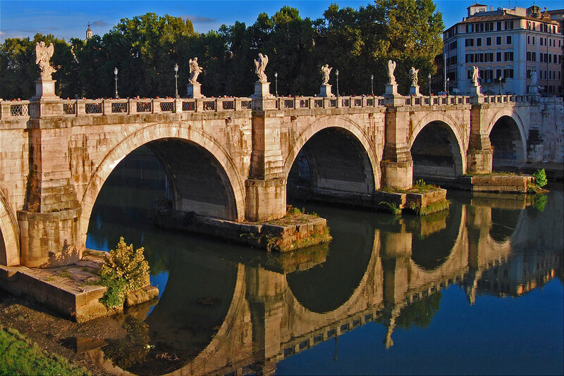 Stone Bridge with Arches — Blue