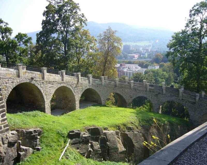 Stone bridge with arches
