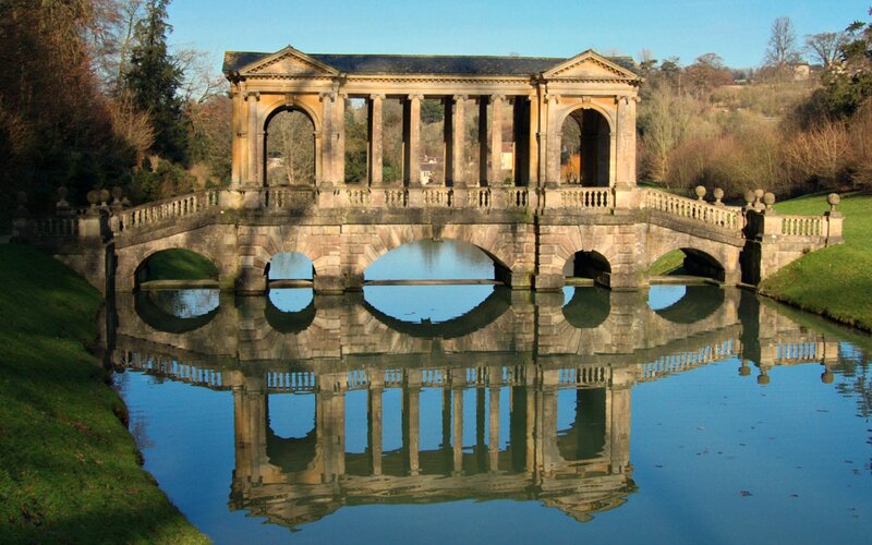 Stone Bridge with Columns