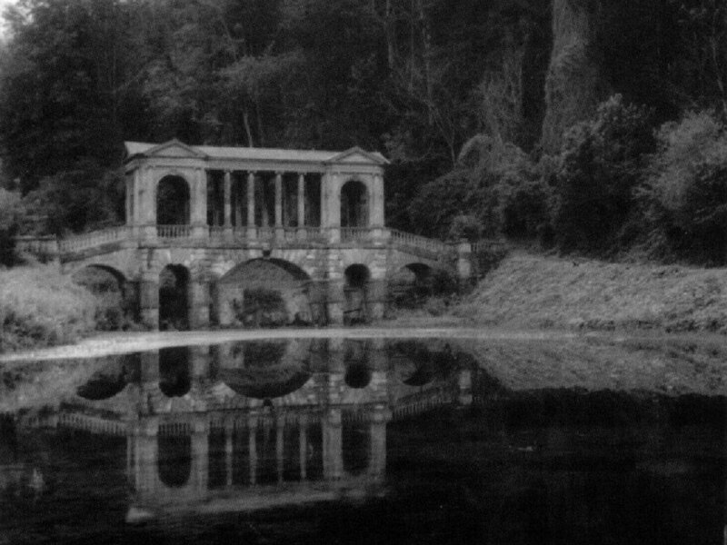 Stone bridge with reflection