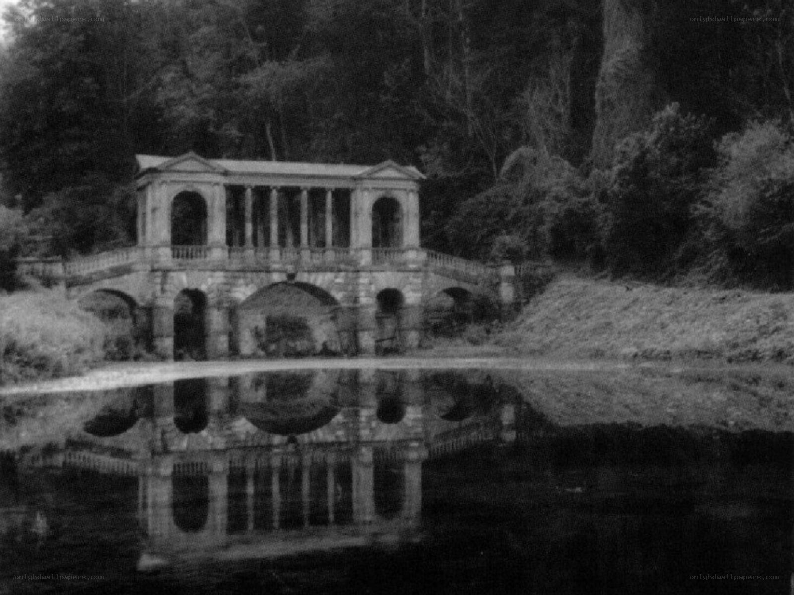 Stone bridge with reflection