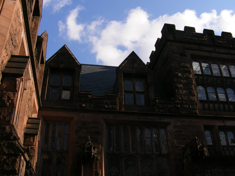 Stone Building Facade — Brown, Dramatic