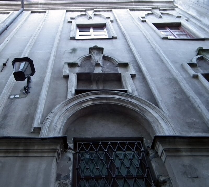 Stone Building Facade — Gray, Dramatic