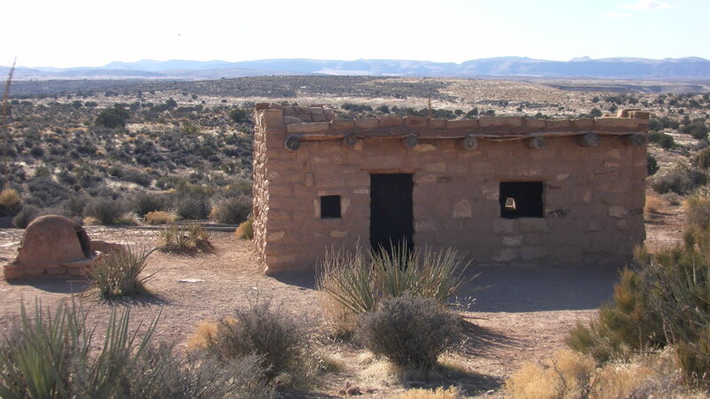Stone Building in Desert — Brown