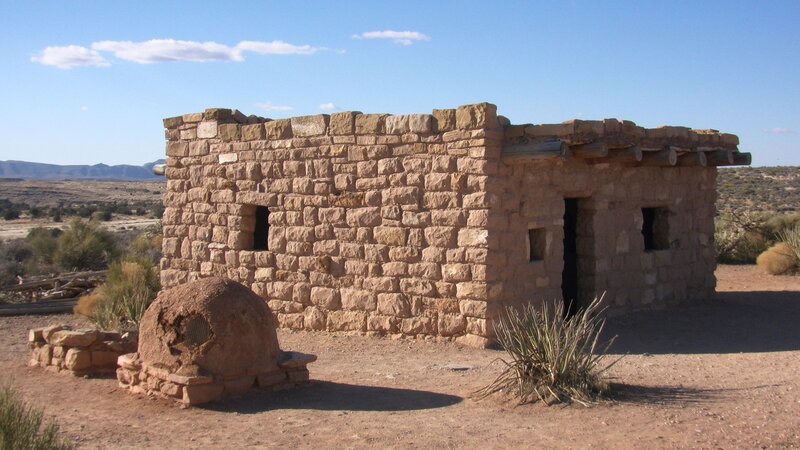 Stone Building in Desert