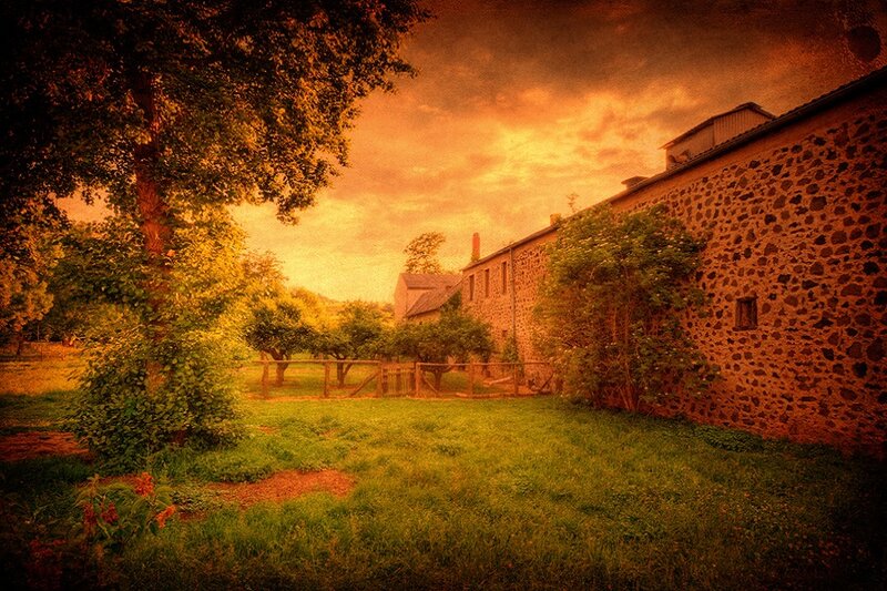 Stone Building in Garden
