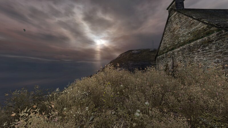 Stone Building on Cliff