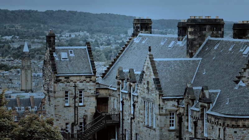 Stone buildings in a historic city
