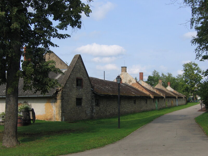 Stone Buildings in a Row