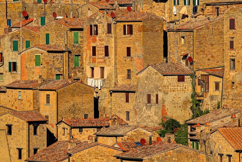 Stone Buildings in Italy