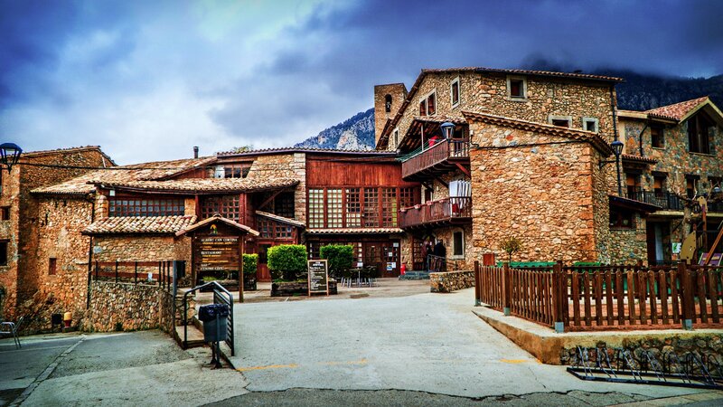 Stone Buildings in Village