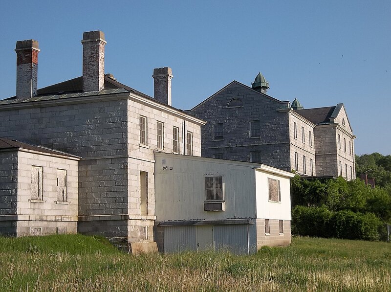 Stone Buildings on Hill