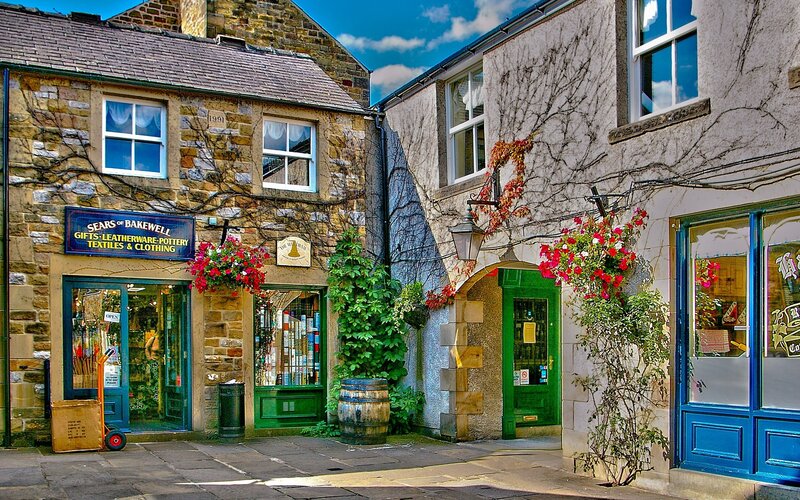 Stone Buildings with Shops