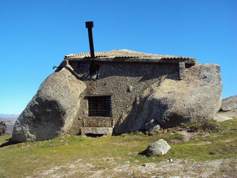 Stone bunker on a hill