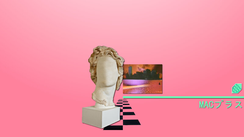 Stone Bust on Pedestal