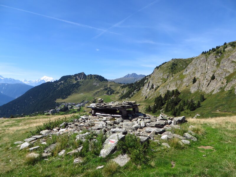 Stone Cairn in Mountains