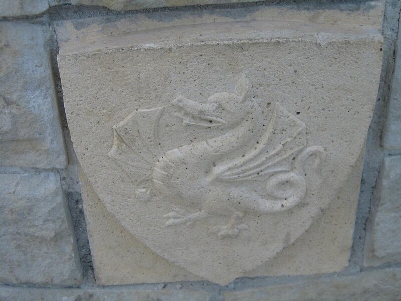 stone carving of a dragon