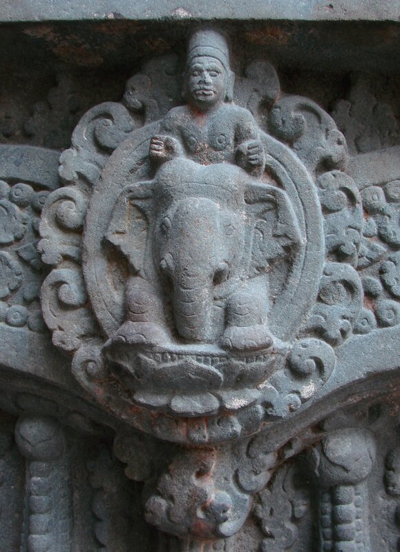 Stone carving of Ganesha