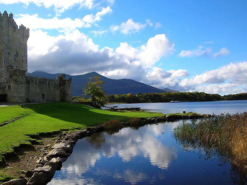 Stone Castle by Lake