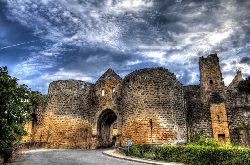 Stone Castle Gate — Blue