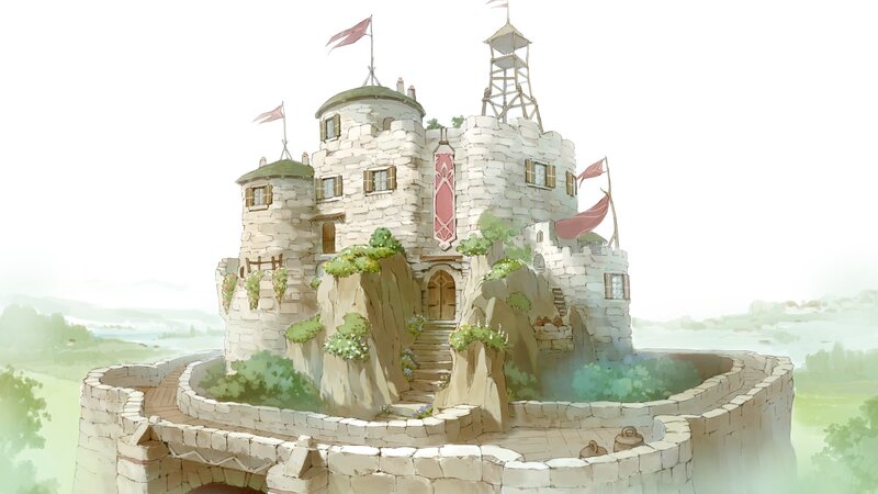 Stone Castle on Cliff
