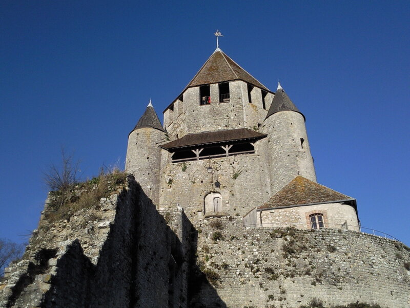 Stone Castle Tower — Gray, Dramatic, Afternoon