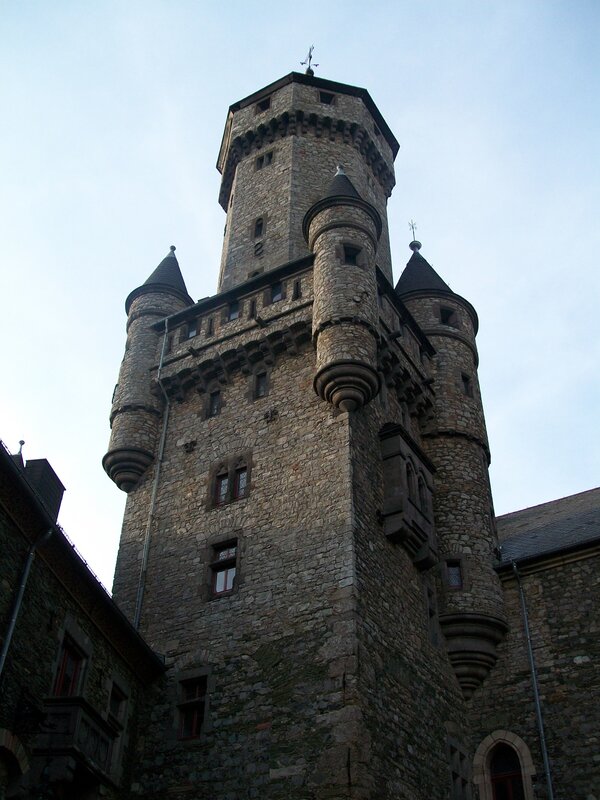 Stone castle tower